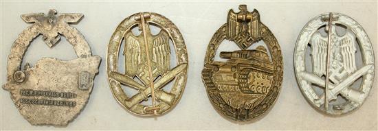 Eleven German Third Reich badges,